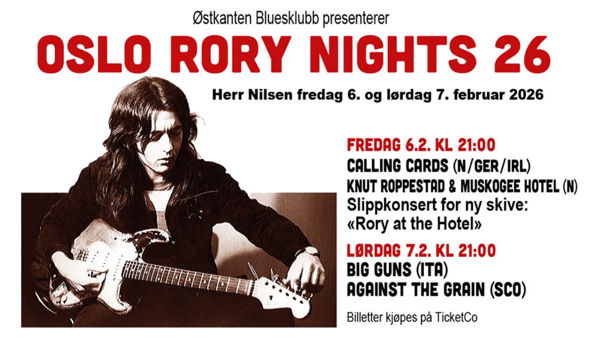 Rory Night Østkanten Bluesklubb - Oslo Rory Nights lørdag