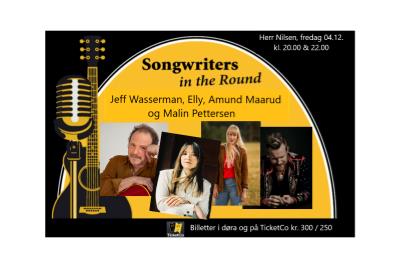 Songwriters in the round: Elly, Malin Pettersen, Amund Maarud og Jeff Wasserman