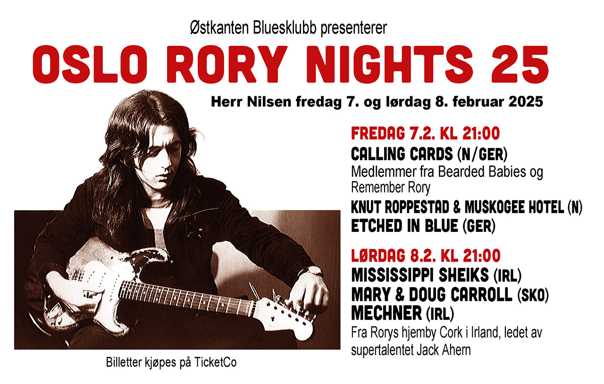Østkanten Bluesklubb - Oslo Rory Nights Lørdag
